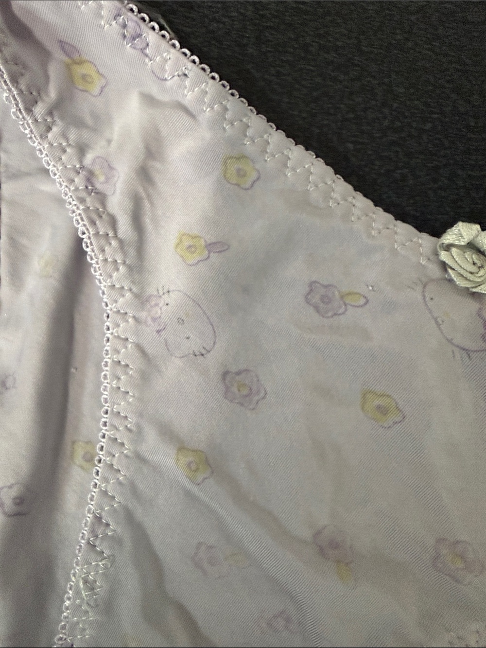 Women’s Lavender Floral Bikini Panties - Picture 2 of 3